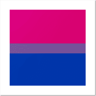 Bi pride flag Posters and Art